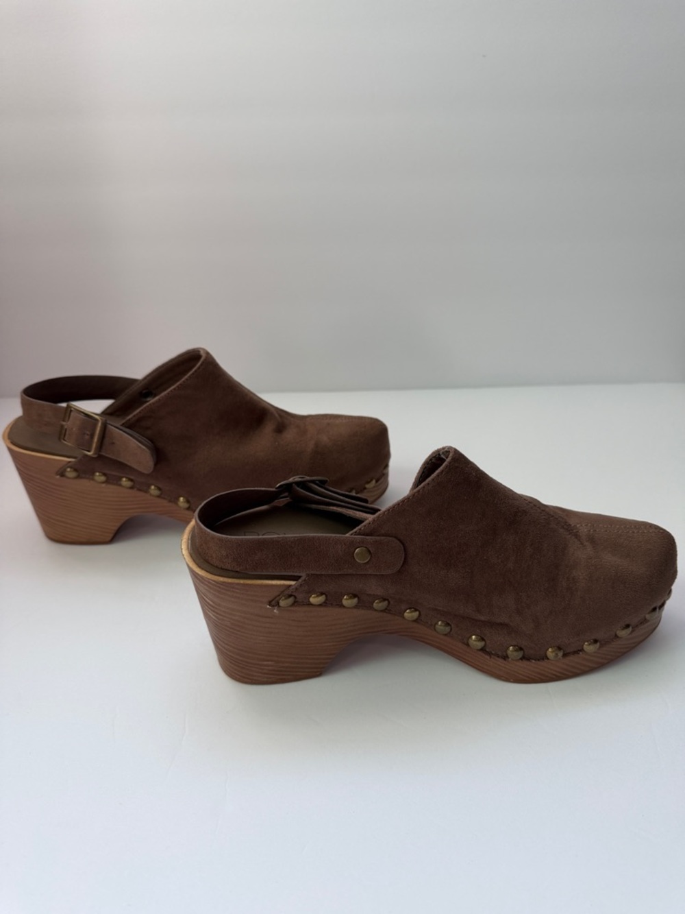 Corkys Boutique Mayra Slingback Platform Clogs Brown Studded Size 7 - Picture 4 of 11